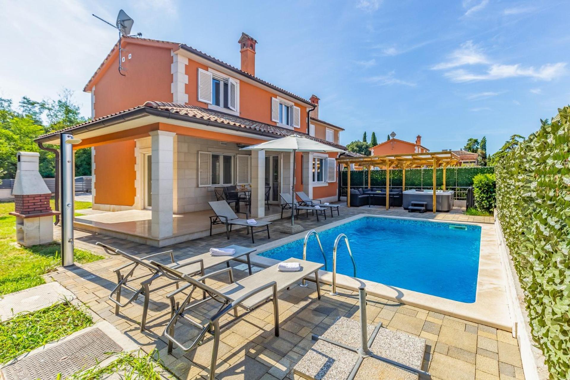 Villas Lotus With Pool And Jacuzzi Pula Exterior foto